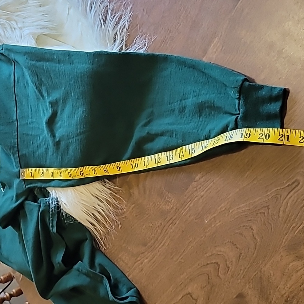 JERZEES Long‎ Sleeve T-Shirt Heavy Weight Blend Size L Green - Picture 8 of 9